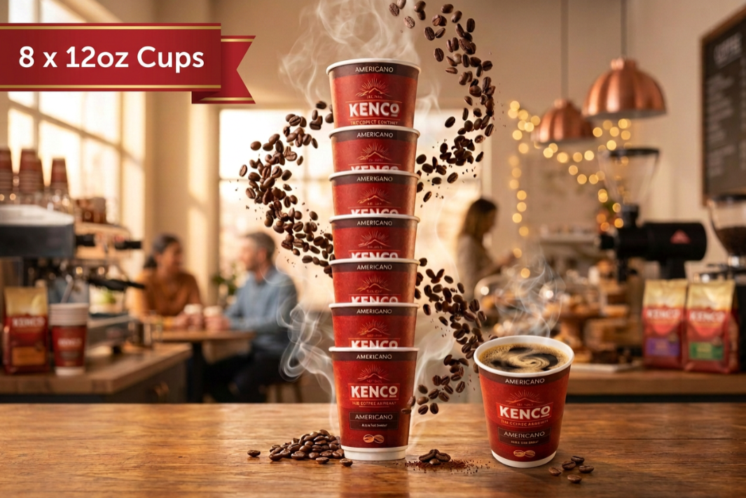 Kenco Americano Black 12oz On The Go (8 Cups)