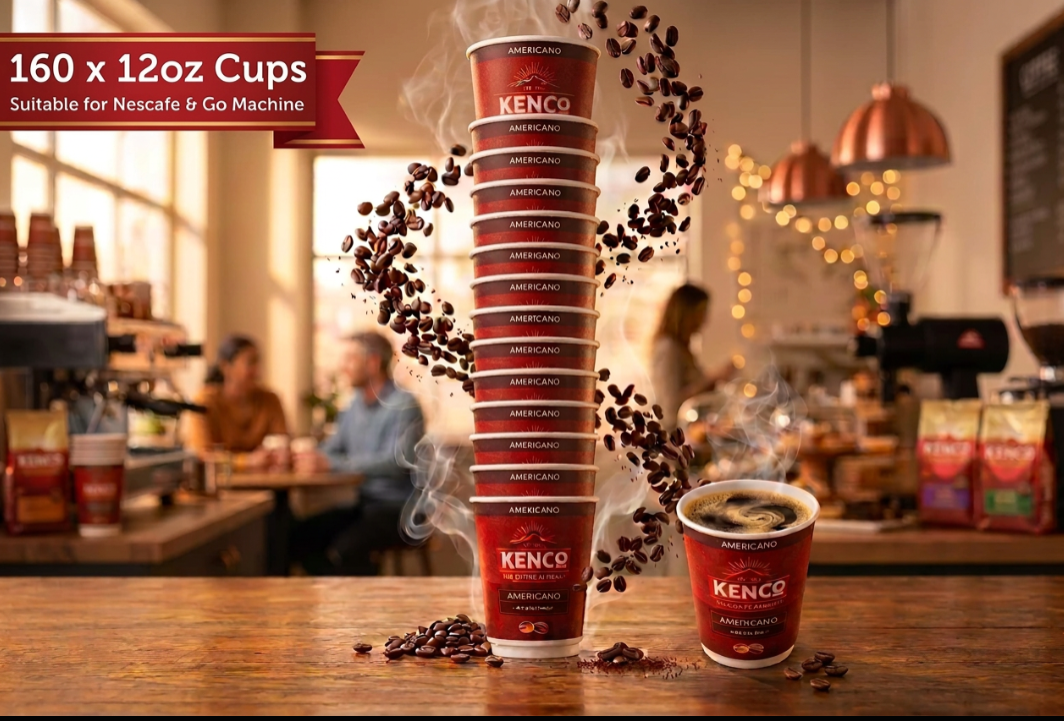 Kenco Americano Black 12oz On The Go (8 Cups)