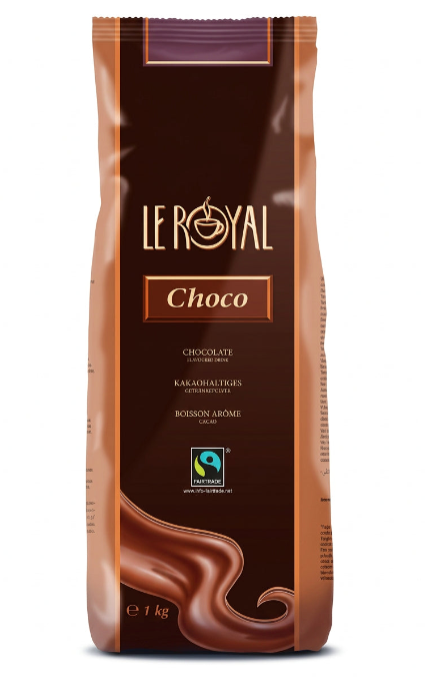 Le Royal Fairtrade Chocolate Powder for Vending 1kg (Brown bag)