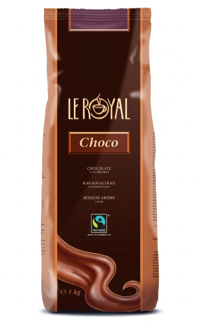 Le Royal Fairtrade Chocolate Powder for Vending 1kg (Brown bag)