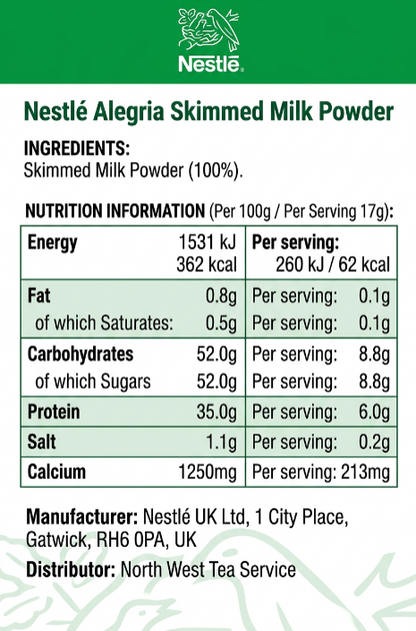 Nestle Alegria Skimmed Milk Powder 500g for all Vending Machines
