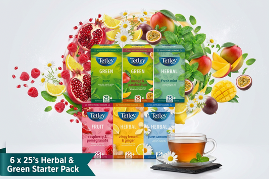 Tetley Fruit and Herbal Tea Starter Pack (6 x 25's , Pack of 150)