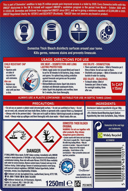 Domestos Bleach 1250ml