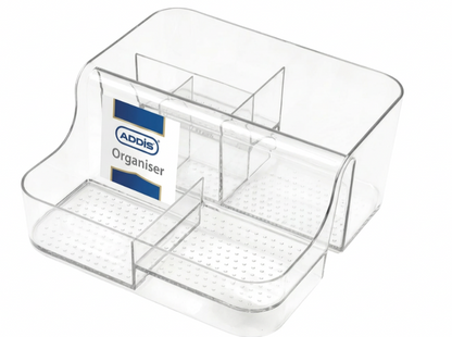 Addis Acrylic 6 Compartment Organiser | Cosmetics , Stationery Tea & Coffee | 1 x 6 Compartment