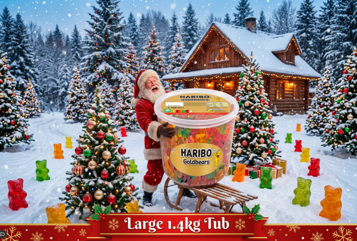 HARIBO Gold Bears Giant Party Size Tub 1.4kg