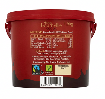 Cadbury Bournville Cocoa 1.5kg - Catering Pack