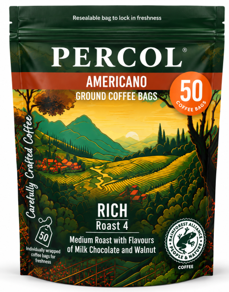 Percol Americano Coffee Bags 8g Pack 50s