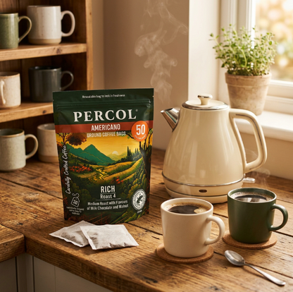 Percol Americano Coffee Bags 8g Pack 50s