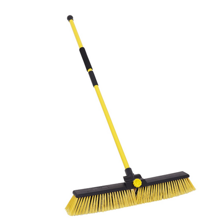 Bulldozer Heavy-duty Broom Clipped with Telescopic Handle 600mm (24in)