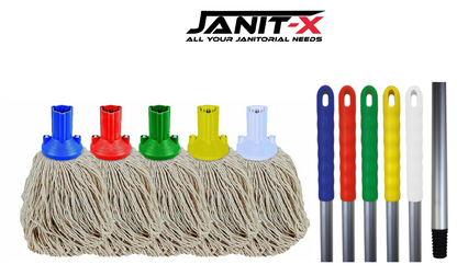 Janit-X  PY Smooth Socket Mop 12oz White (Pack of 10) - NWT FM SOLUTIONS