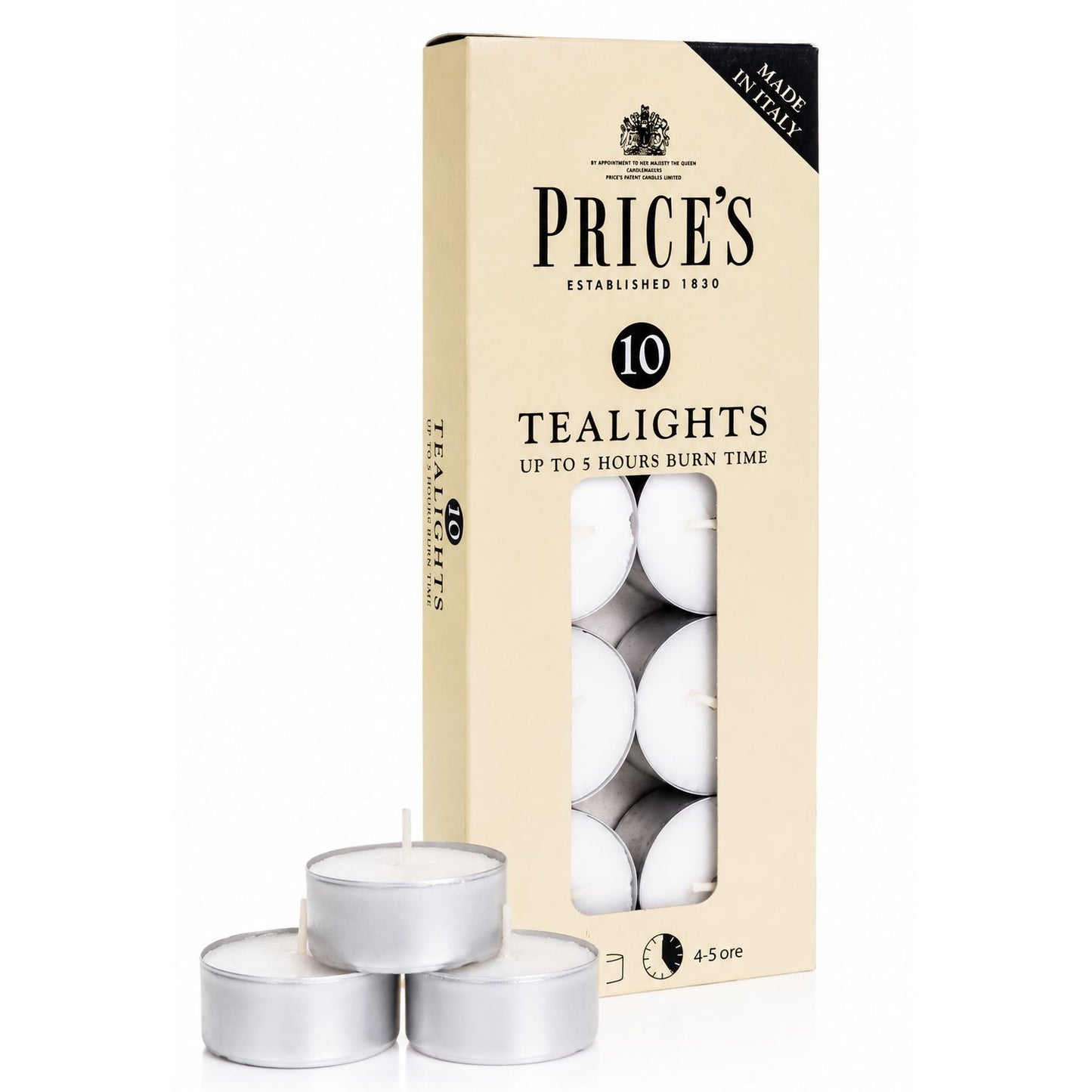 Prices 10 White Tealights