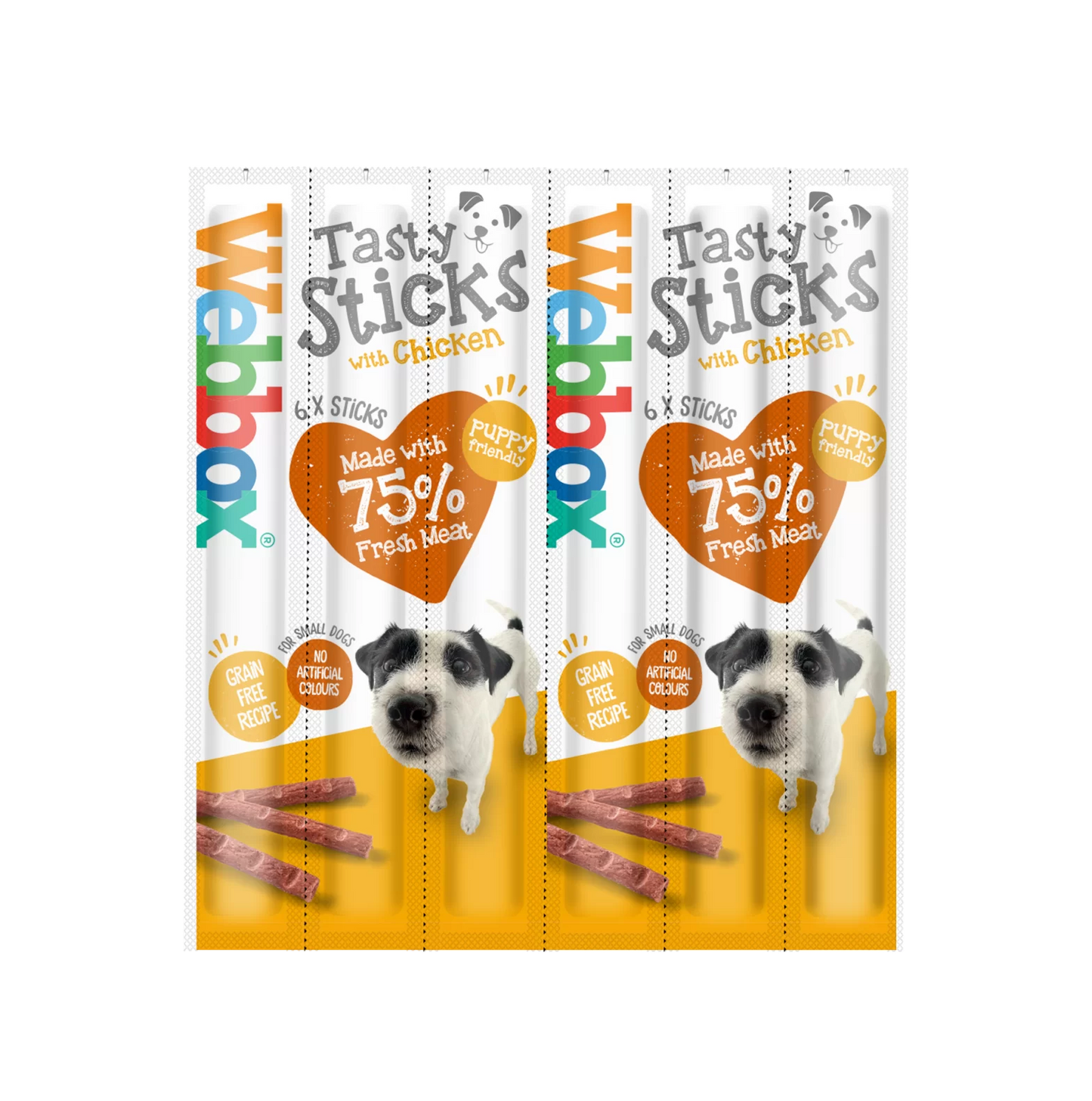 Webbox Small Dogs Delight Tasty Sticks Chicken 6 Pack