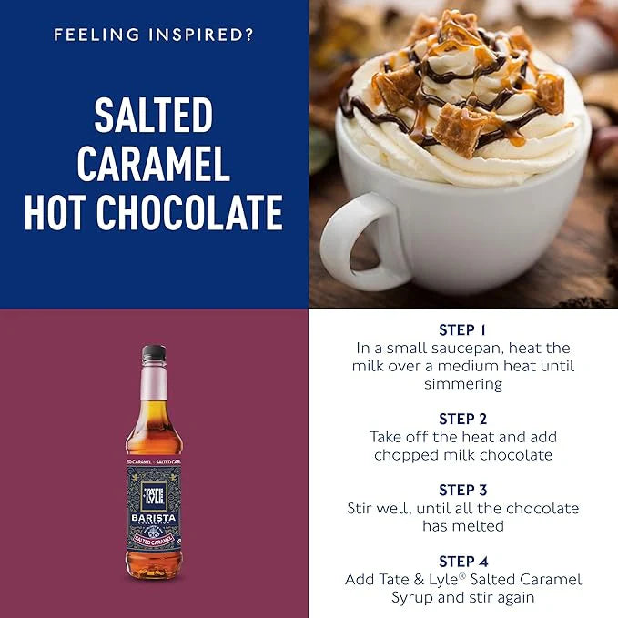 Tate & Lyle Salted Caramel Barista Coffee Syrup 750ml (Plastic)
