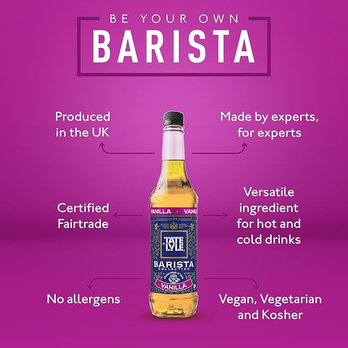 Tate & Lyle Vanilla Barista Coffee Syrup 750ml (Plastic)