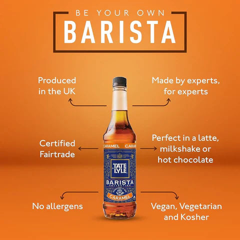 Tate & Lyle Fairtrade Caramel Barista Coffee Syrup 750 ml