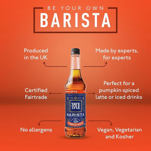 Tate &amp; Lyle Pumpkin Spice Barista Coffee Syrup 750ml (Plastic)