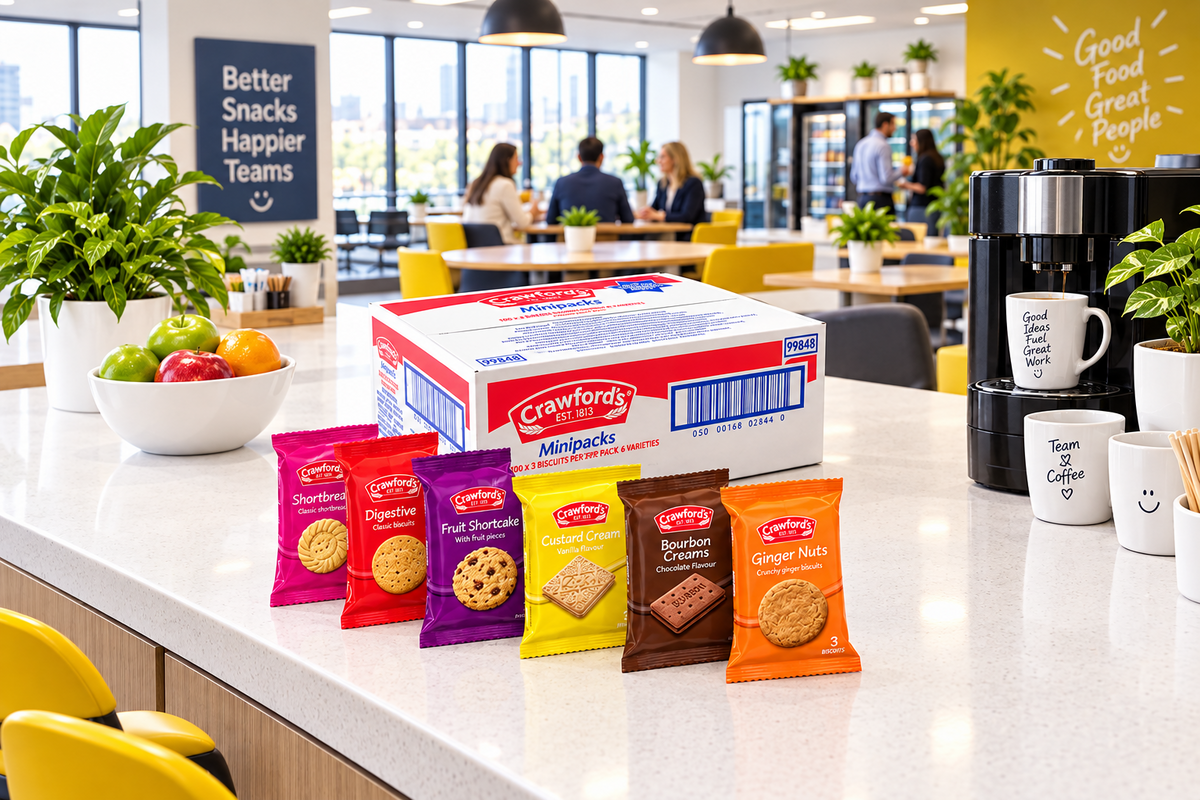 Crawfords Mini Packs Assorted Biscuits 100 Packs of 3 Biscuits