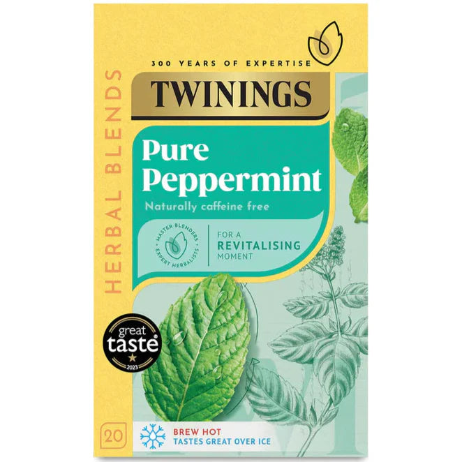 Twinings Pure Peppermint Herbal Infusion Enveloped Tea Bags (Pack of 20)
