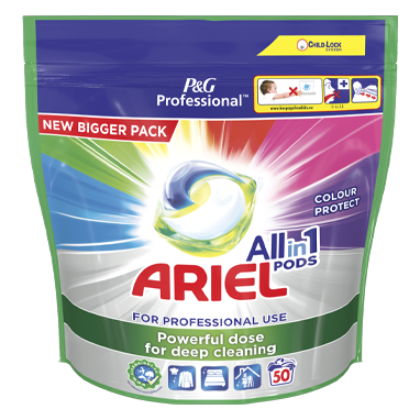 Ariel Professional Colour Protect All In 1 50's - NWT FM SOLUTIONS