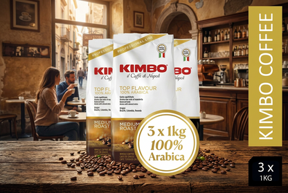 Kimbo Top Flavour 100% Arabica 1kg Italian Coffee Beans