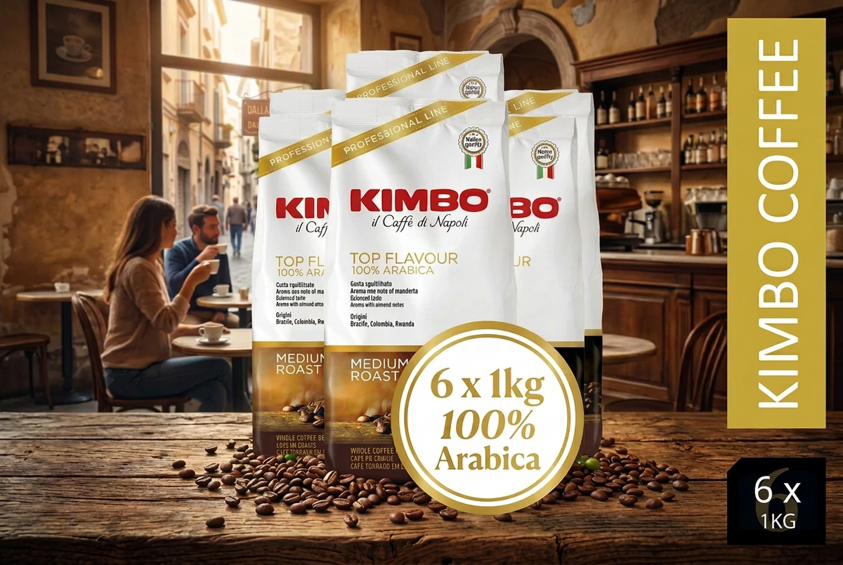 Kimbo Top Flavour 100% Arabica 1kg Italian Coffee Beans