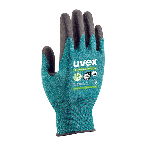 Uvex Bamboo Twinflex Xg D Glove Green 08 Box 10's