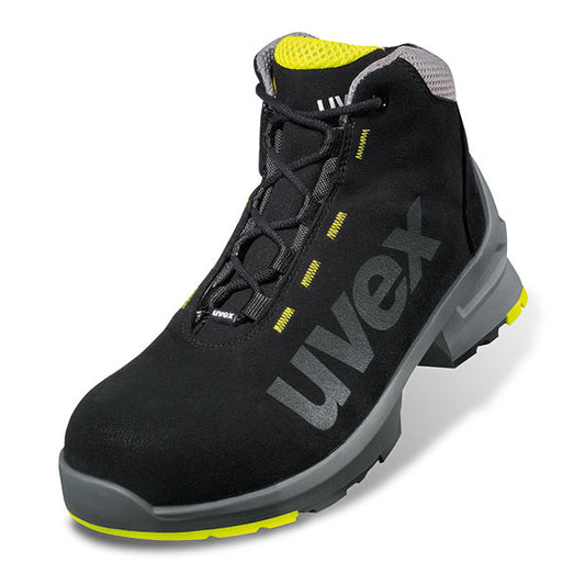 Uvex 1 Safety Boot Black/ Yellow Size 6.5