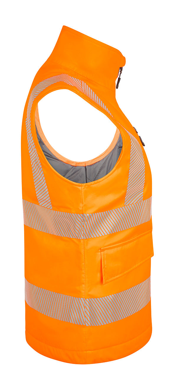 Womens Bodywarmer Fluorescent Orange ALL SIZES