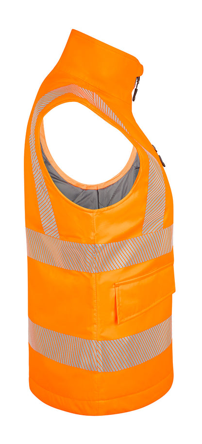 Womens Bodywarmer Fluorescent Orange ALL SIZES