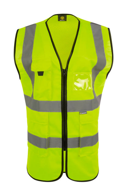 Beeswift Womens Hi-Vis Exec Waistcoat Yellow ALL SIZES