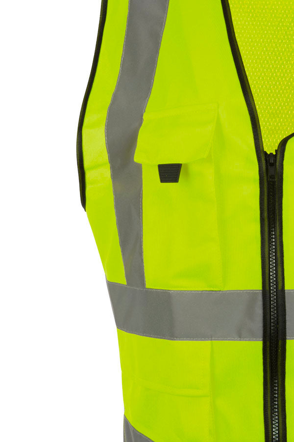 Beeswift Womens Hi-Vis Exec Waistcoat Yellow ALL SIZES