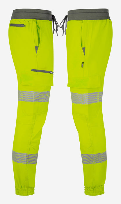 Beeswift Womens Hi-Vis Yellow Work Joggers ALL SIZES