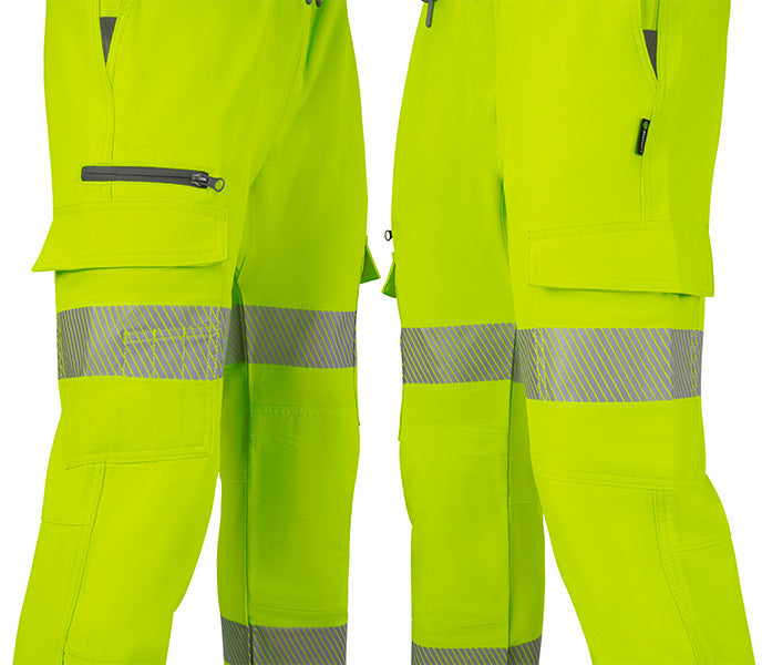 Beeswift Womens Hi-Vis Yellow Work Joggers ALL SIZES