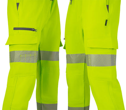 Beeswift Womens Hi-Vis Yellow Work Joggers ALL SIZES