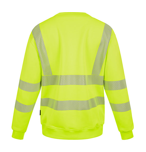 Womens Sweatshirt Fluorescent Yellow ALL SIZES