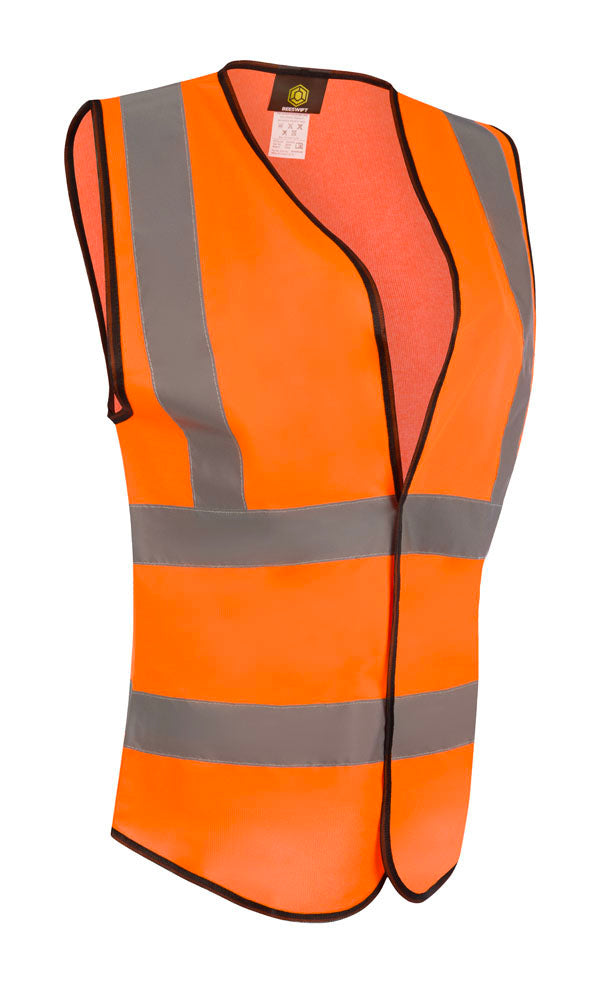 Beeswift Womens Hi-Vis Waistcoat Orange ALL SIZES