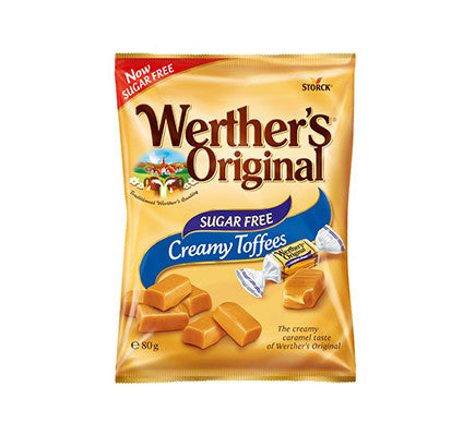 Werther's Original Sugar Free Creamy Toffees 80g - NWT FM SOLUTIONS ...