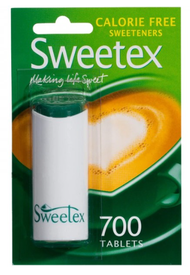 Sweetex Calorie Free Tablets for Tea &amp; Coffee 700's Dispenser