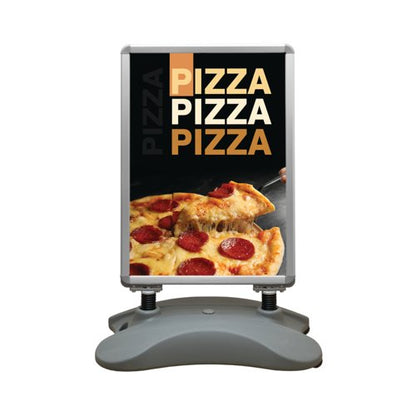 Announce Forecourt Sign Holder Water Base + Snap Frame A1