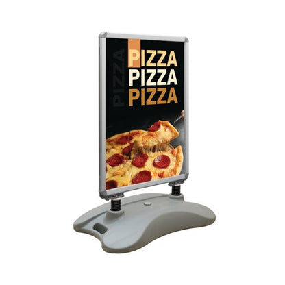 Announce Forecourt Sign Holder Water Base + Snap Frame A1