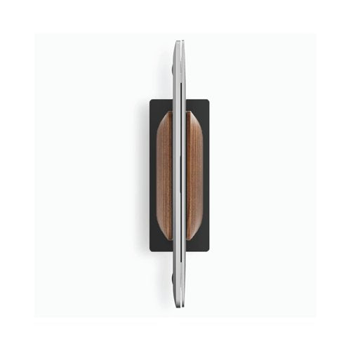 Alba Vertical Computer Stand Aluminium/Walnut ODSTAND W