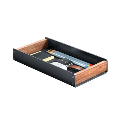 Alba Desktop Tray Black/Walnut ODTRAY W