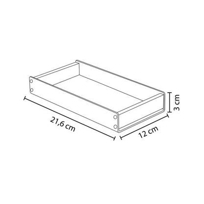 Alba Desktop Tray Black/Walnut ODTRAY W