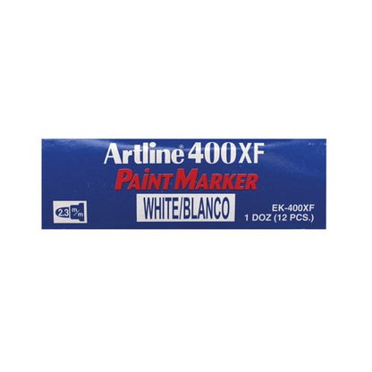 Artline 400 Bullet Tip Paint Marker Medium White (Pack of 12) A400