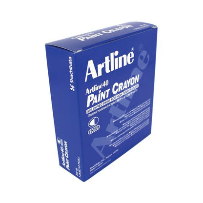 Artline 40 Paint Crayon Permanent Marker Yellow (Pack of 12) EK-40
