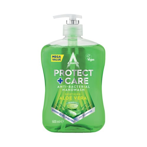Astonish Antibac Handwash 600ml Aloe Vera Green (Pack of 12) AST21183