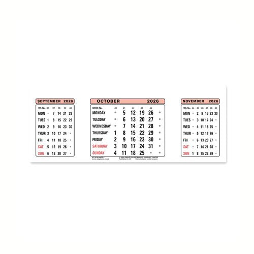 At-A-Glance Calendar Refill 2026 3SR26