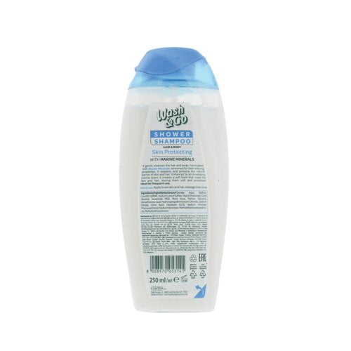 Wash and Go Shower/Shampoo w/Marine Minerals 250ml (Pack of 12) TOWAS025