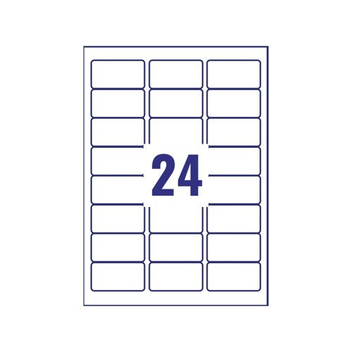 Avery Laser Label Heavy Duty 24 Per Sheet White (Pack of 480) L4773-20