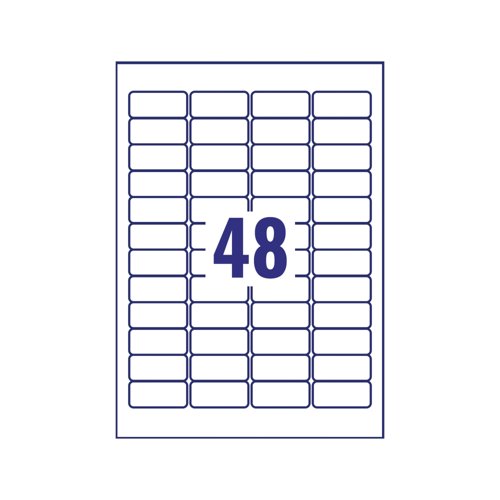 Avery Laser Label Heavy Duty 48 Per Sheet White (Pack of 960) L4778-20